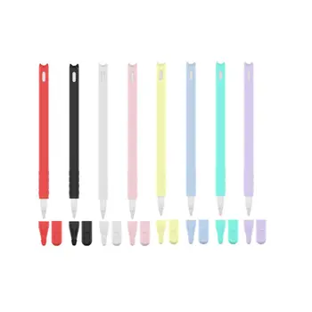 1 комплект Силиконов Калъф Защитна Капачка Титуляр на Върха за Apple iPad Pencil 2-ро Поколение Сензорна Писалка Стилус Калъф Аксесоари