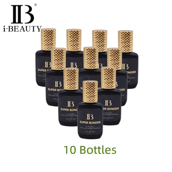 10 бутилки 15 мл МЗ SUPER BONDER Фиксирующее Средство за Удължаване на Миглите Грунд Втвърдяване на Лепило за Слепване на Миглите Бистра Течност Корея