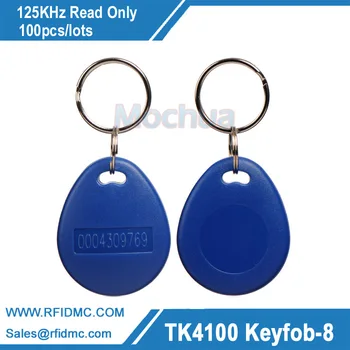 100 БР TK4100 125 khz RFID за Безконтактно Id Маркер Етикет Ключодържатели Ключодържател Съвместими EM4100