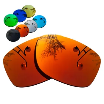 100% Точно издълбани Поляризирани Сменяеми Лещи за слънчеви очила Jupiter Squared с червено Огледално покритие - цвят по Избор