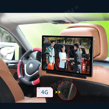 11,6 Инча Android 10,0 2 + GB 16 GB Кола на облегалката за глава на Монитора 8 Ядра 4K 1080P Огледален екран Задната Седалка Забавно Видео Netflix HDMI