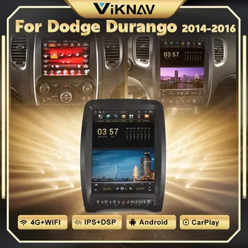 12,1 Инча Android Автомобилен Радиоприемник За Dodge Durango 2014-2016 Безжичен Carplay 4G WIFI GPS Навигация Мултимедиен Плеър Главното Устройство