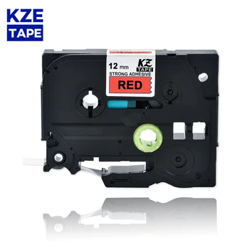 12 мм TzeS431 Черна върху червена Ламиниран Етикет лентата трайни самозалепващи ленти за етикети Tze-S431 Tze S431 tze s431 tze-s431 за P-touch PT