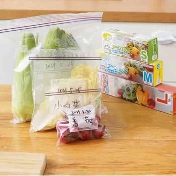 15-20 бр Силиконова Чанта За съхранение на продукти, Множество Чанта за съхранение на Пресни плодове и зеленчуци, Запечатани чанта за камера на хладилник, Запечатани чанта с цип за хранене