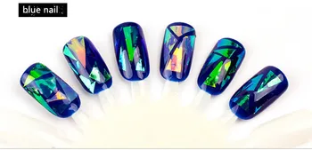 20 бр. в страна с Различен цвят Стъклени нокти Фолио за декоарирования Корейски Популярни 3D САМ блестящи стикери за нокти