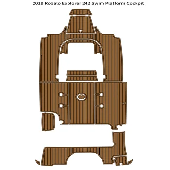 2019 Robalo Explorer 242 Плавательная Платформа Кокпит Мат Лодка EVA Пяна Tick Подложка За Пода