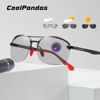 2021 Интелигентна Фотохромичните Слънчеви Очила Без Рамки, Мъжки Поляризирани Дамски Слънчеви Очила За Дневна Нощно Шофиране UV400, Очила zonnebril heren