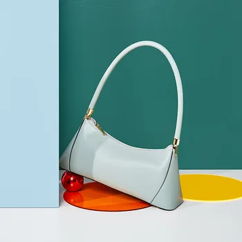 2022 нова мода мини чанта за подмишниците, с модерна кожена дамска чанта в стил ретро, нишевая чанта-франзела, чанта на рамото, елегантна фраза W504