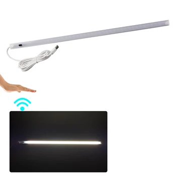 30 40 50 см Led Лампа За Кабинет PIR Датчик за Движение Ръчно Сканиране led нощна светлина 5 В Настолна USB лампа За Четене домашен Кухненски Шкаф Декор