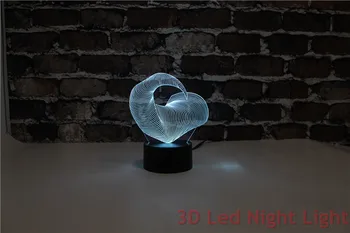 3D Автоматично Led Десктоп Нощно Осветление във Формата На Нокът Чудовище, Подарък За Парти, 7 Цвята, Разменени лека нощ За Детски Стаи YJM-2906