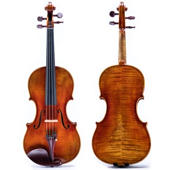 4/4 Гуарани 1741 цигулка музикален инструмент ръчно изработени от скрипичным футляром и скрипичным смычком