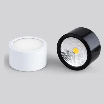 4 вида димиране на led лампа COB фокус AC85-265V 7 W 9 W И 12 W 15 W 18 W алуминиев тавана лампа за повърхностен монтаж вътрешно осветление