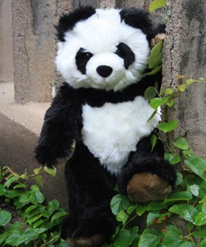 40 см Голяма Оригиналната Реалистична Панда, Имитирующая Животни, Плюшен Играчка, Кукла, Детски Подарък За Рожден Ден