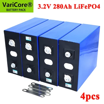 4шт VariCore 3.2 В 280AH батерия LiFePO4 12 В 24 В 280000 ма за е-скутер RV Система за съхранение на слънчева енергия Пътни Батерии