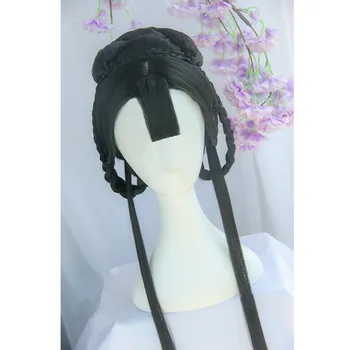 80 см древна принцеса коса стил Хелоуин косата cosplay класически косата реколта аксесоари за коса за жени