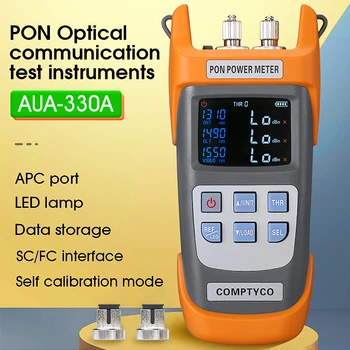 AUA-330A/U Ръчно Оптичен електромера PON FTTX/ONT/OLT 1310nm 1490nm 1550nm с led подсветка