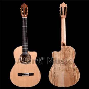 Afanti Music 39-инчов класическа китара от масив смърч с еквалайзер (ACL-1202-X)