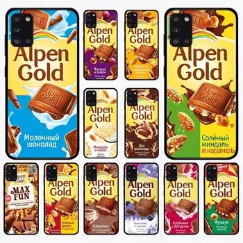 Alpen Златен Шоколад Калъф за мобилен телефон Samsung A 51 30s 71 21s 10 70 31 52 12 30 40 32 11 20e 20s 01 02s 72 калъф
