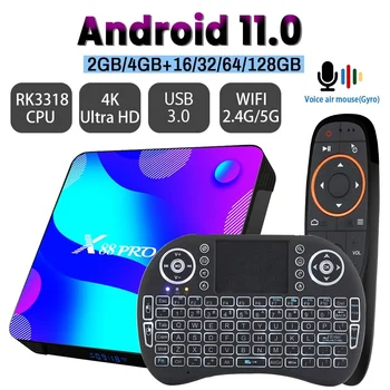 Android 11 ТЕЛЕВИЗИОННИ СКОРОСТНА 2,4 G и 5,8 G Wifi 16G 32G 64G 128G 4k 3D TV приемник мултимедиен плейър HDR + Високо качество на Много Бърза СКОРОСТНА Истински