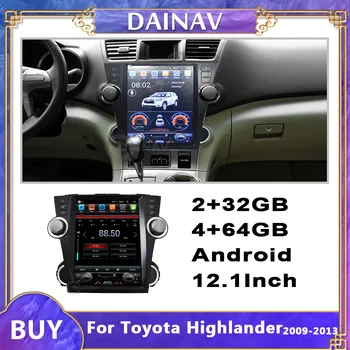 Android 12,1 Инча Автомобилен GPS Навигатор DVD-Плейър За Toyota Highlander 2009 2010 2011 2012 2013 Автомобилен GPS Навигатор Авто стерео