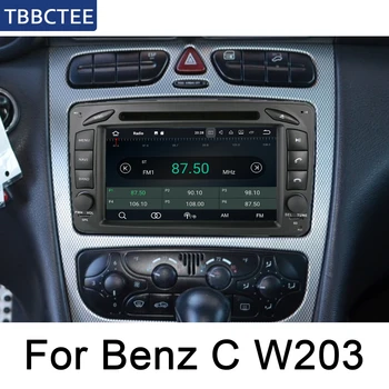 Android Мултимедиен Плеър За Mercedes Benz Class W203 C CLC W203 2000 ~ 2005 NTG Кола Стерео Радио GPS Навигация BT WIFI 2Din