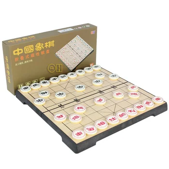 BSTFAMLY Китайски Шах с Магнитна Пластмасова Кутия 32 бр./компл. Най-старата Игра Ти Xiang Чи Международни Шашки Сглобяеми Играчки Подаръци LC06
