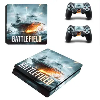 Battlefield PS4 Тънки Етикети Play station 4 Етикети Върху Кожата Стикери За PlayStation 4 PS4 Тънка Конзола и Контролер, Винил Кожа