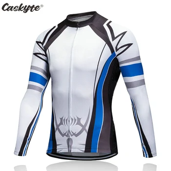 CASKYTE 2021 Колоездене Джърси Pro пролет/есен екип с дълъг ръкав мъжка велосипедна фланелка Ropa Ciclismo под Наем велосипедна облекло