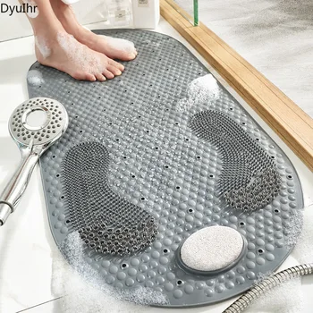 DyuIhr прост нескользящий подложка за баня, битова вода-репелент подложка за пода от шлайфане на камък, масажна подложка за крака на душ