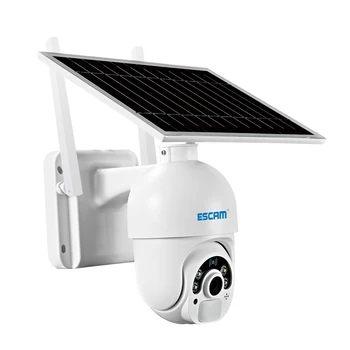 ESCAM QF250 Слънчева WIFI Камера 1080P Водоустойчива IP камера за Сигурност със слънчев Панел се Захранва от батерии Канче/Наклон IR за Нощно Виждане