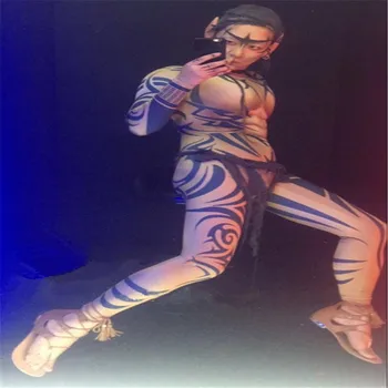 F70 Мъжки Хелоуин мускулест гащеризон dj ds боди 3D печат костюми за танци балната зала на един стълб сценична мъжките дрехи парти бар бански ds