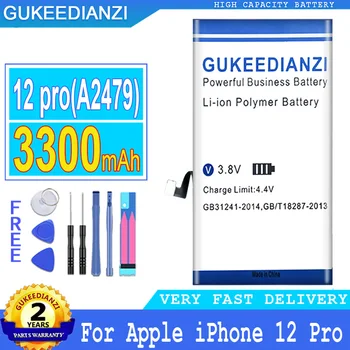 GUKEEDIANZI Взаимозаменяеми Батерия 12 Pro (A2479) 3300 mah За Apple iPhone 12 Pro 12Pro Мобилен Телефон Batteria + Безплатни Инструменти