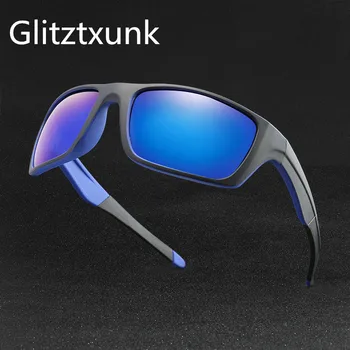Glitztxunk Нови Поляризирани Слънчеви Очила Мъжки Маркови Дизайнерски Ретро Очила За Спорт На Открито Шофиране Реколта За Мъже Очила Eyewears