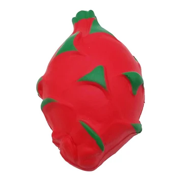 Jumbo Dragon Fruit Меко Моделиране на ПУ Хляб Мек Крем С Аромат на Бавен Растеж Телефонни Колани За Облекчаване на Стреса Сжимающая Детска Играчка Подарък
