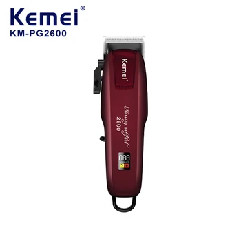 KM-PG2600 Електрически Тример За Коса, Професионални Мощна Машина За Рязане на Коса, Безжична Машина За Подстригване на Коса, Акумулаторна За Мъже