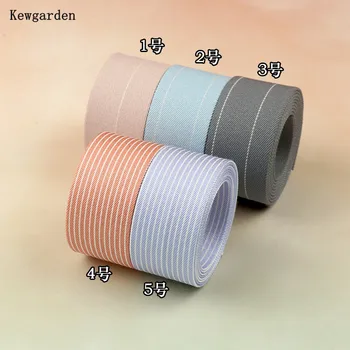 Kewgarden САМ папийонка Шевни Аксесоари Лента за Ръчно изработени Тесьма В Ивица в Грах Multilayer Fabric Тъканта на Лента 1 
