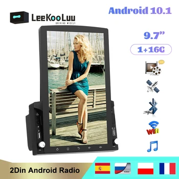 LeeKooLuu 2 Din Android 10,1 Автомобилен Мултимедиен Плейър 2din 9,7 