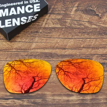 Millerswap Поляризирани Сменяеми Лещи за слънчеви очила Oakley Dispatch 2 Огнено-червено Огледало цвят (Само обектив)