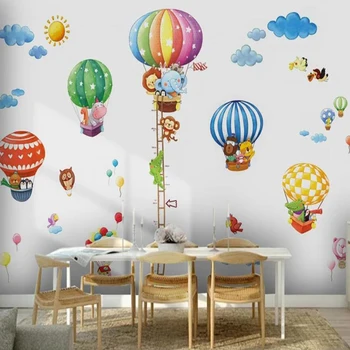 Milofi потребителски 3D тапети стенопис ръчно рисувани балон слон детска стая, всекидневна, спалня фон стенен декор
