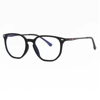 OEYEYEO Нови модни мъжки и женски, сини светонепроницаемые очила TR90 с многоъгълна рамки и метални крака се предлага в пет цвята