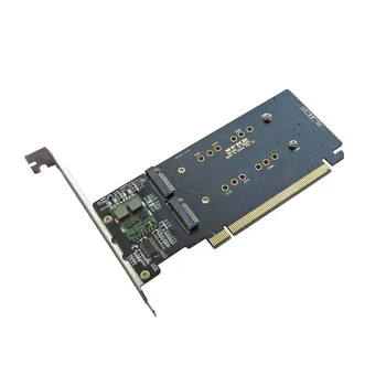 PCIe 3.0 X16 с отделяне на 4 NVMe M. 2 NGFF SSD Дисков масив Карта Адаптер VROC
