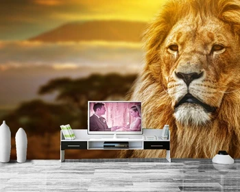 Papel de parede Лъвовете на Африка Животни фото тапети ,хол телевизия фон разтегателен стени спалня ресторант 3d стенописи