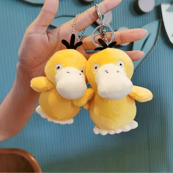 Pokemon японски карикатура на kawai код патица ключодържател окачване кукла плюшени детски играчки празничен подарък за рожден ден украси