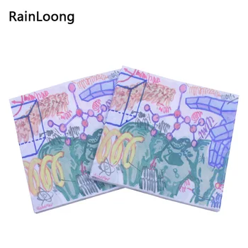 [RainLoong] Хартиени салфетки с флорални принтом Цвете За Декорация на партита Кърпа за декупажа салфетки 33*33 см 1 опаковка (20 бр/опаковане.)