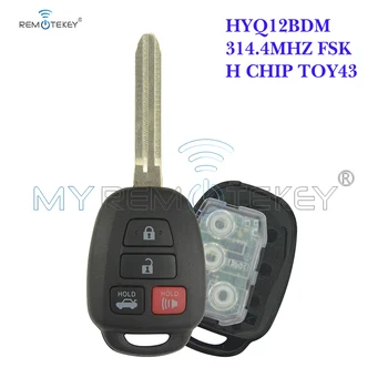 Remtekey подходящ за Toyota Hyq12bdm 4 бутона 89070-06421/06420 ключодържател 4 бутона 314,4 Mhz с чип H