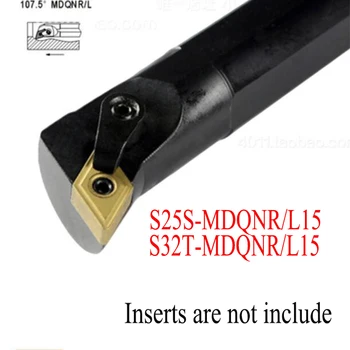 S25S-MDQNR15/S25S-MDQNL15/S32T-MDQNR15/S32T-MDQNL15 Нож за дупки струг Струг Инструмент Притежателя Скучни апликации инструмент с ЦПУ
