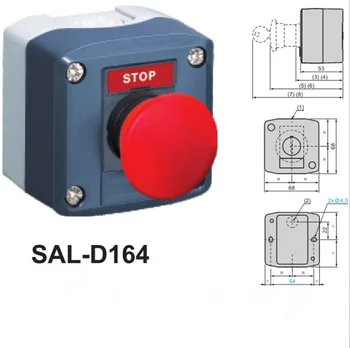 SAL (LA68H фирма xal) -D164 XB5 водоустойчива кутия за бутони с пружинным връщане IP65