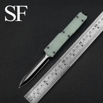 SF UT 4 Вида G10 Дръжка + Авиационен Алуминий Нож За Оцеляване на Открито, Черно D2, Стоманен Нож, EDC, Мултифункционални Инструменти