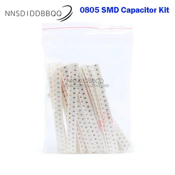 SMD 0805 Комплект кондензатори Проба на опаковката 16 от общите стойности по 20 парчета на всяка стойност, общо 320 бр. електронен компонент
