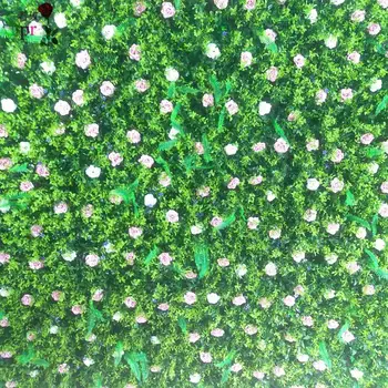 SPR Безплатна доставка НАД десенс Изкуствена коприна цвете зелена трева стена сватбен фон арка цвете за украса на масата на цветя
